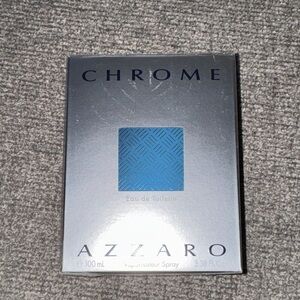 Azzaro Chrome Eau de Toilette for Men - Silver and Blue